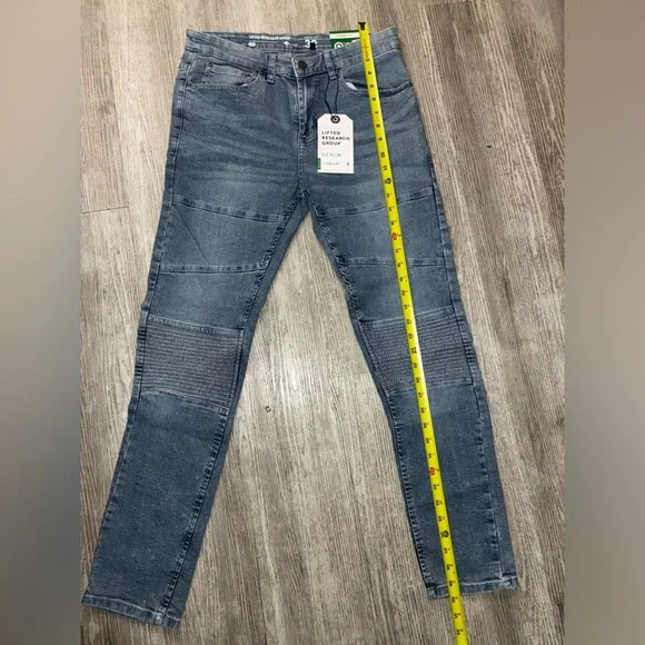 NWT LRG lifted research group men’s slim biker denim jeans slim fit size 32 - Picture 6 of 9